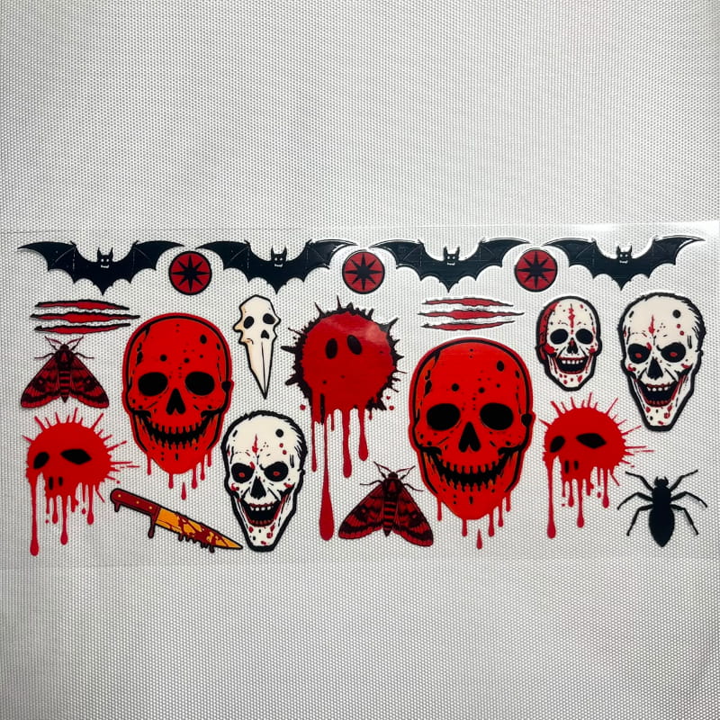 16oz UVDTF Cup Wraps, Horroible, Spooky Vibes