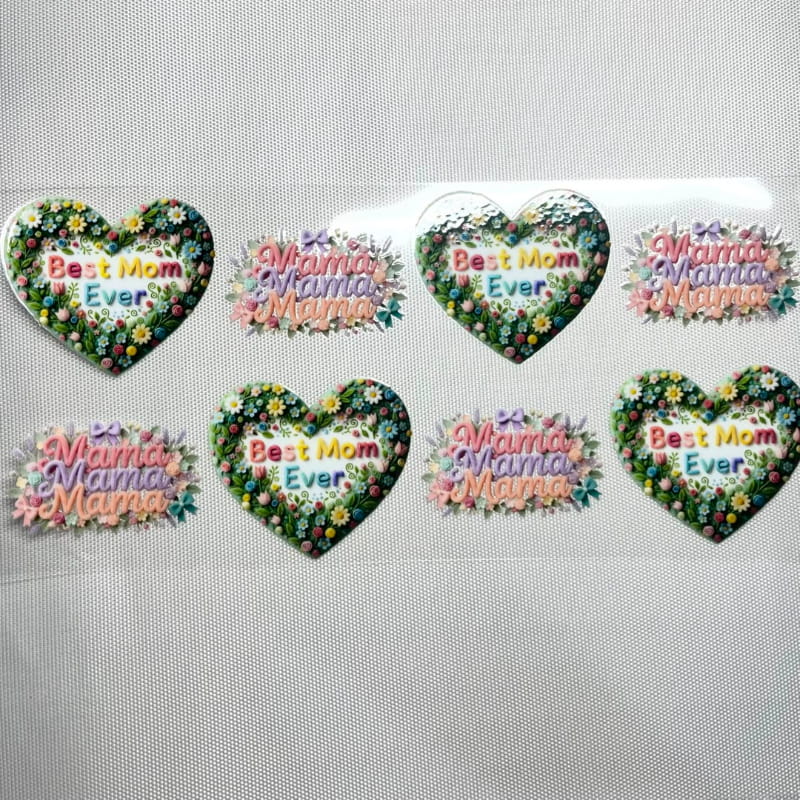 16oz UVDTF Cup Wraps, Mom & Mama & Mother
