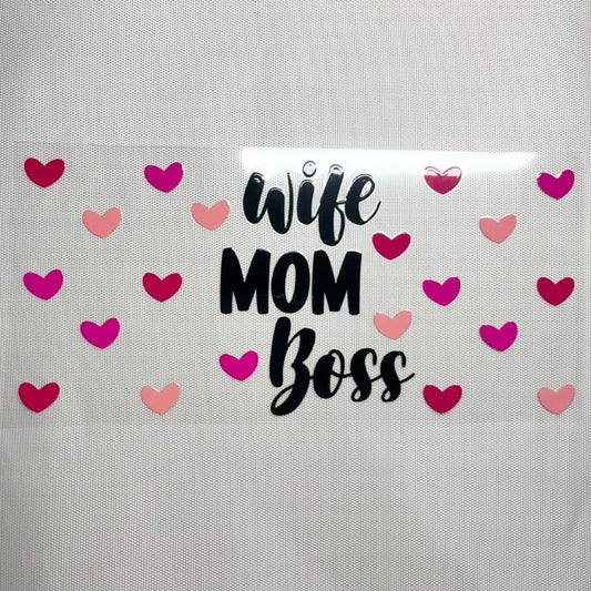 16oz UVDTF Cup Wraps, Mom & Mama & Mother