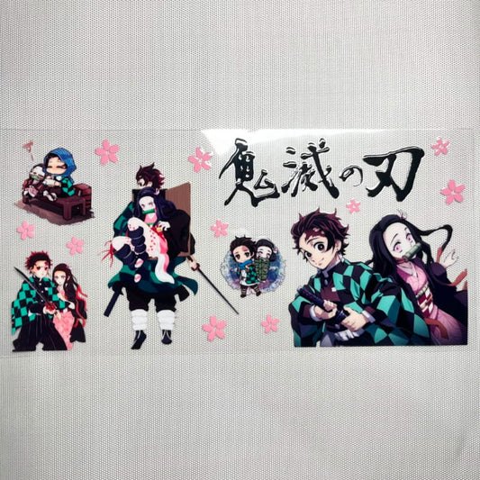 16oz UVDTF Cup Wraps,Japanese Anime,Demon Slayer