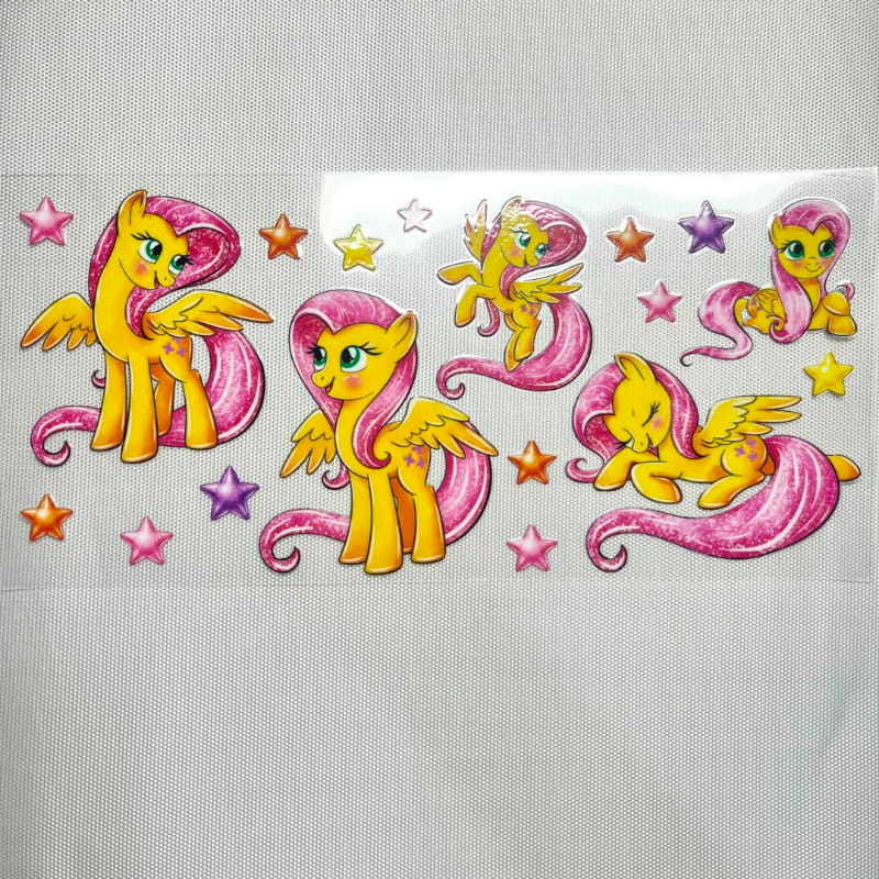 16oz UVDTF Cup Wraps, Cartoon, Little Pony