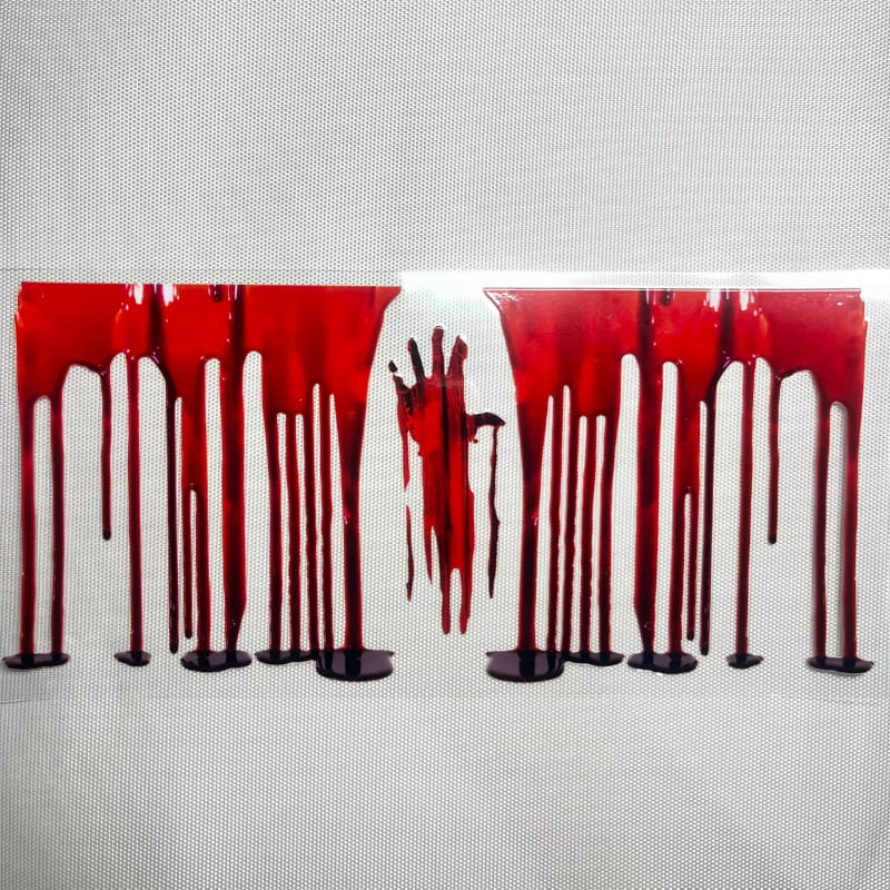 16oz UVDTF Cup Wraps, Horror, Bloody Hand