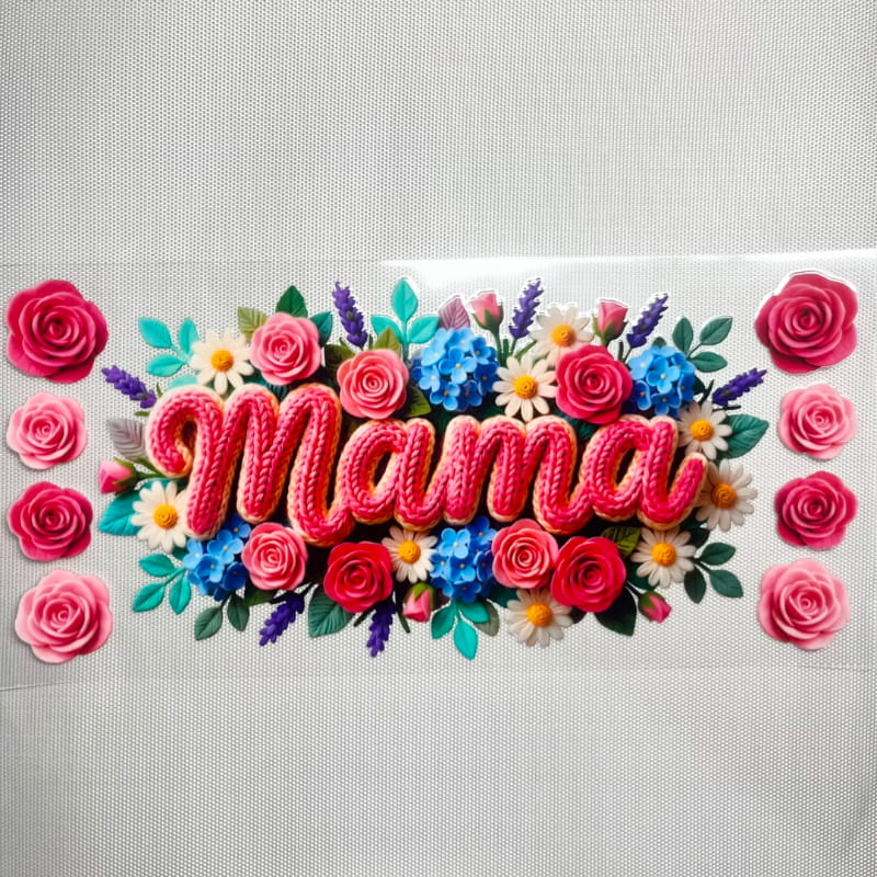 16oz UVDTF Cup Wraps, Mom & Mama & Mother