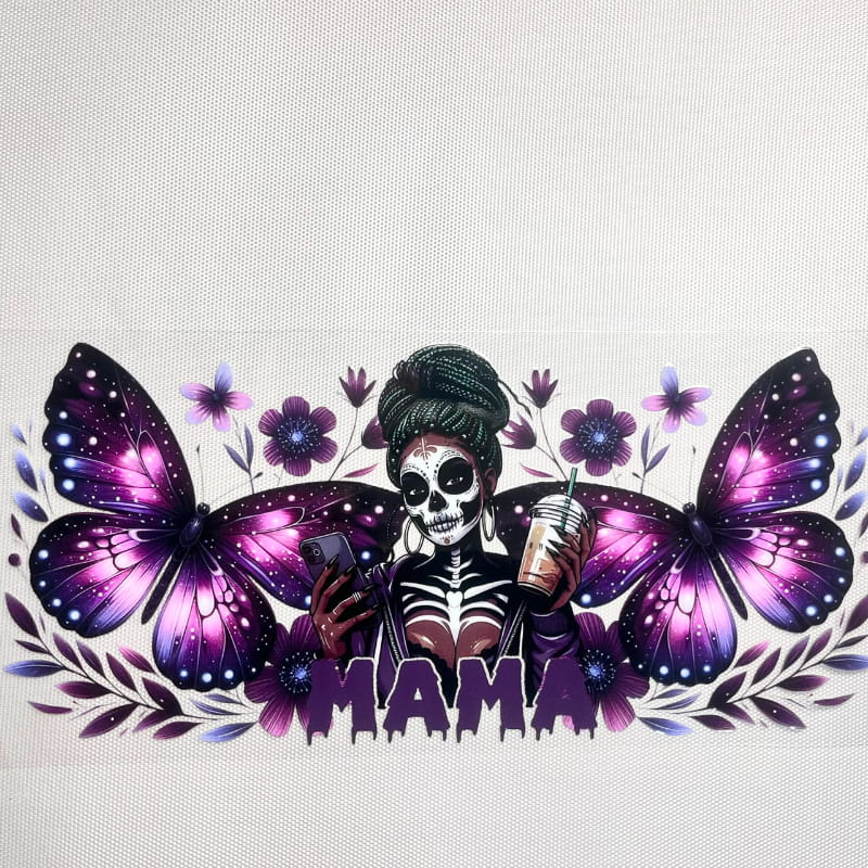 16oz UVDTF Cup Wraps, Mama & Mom & Mother ,Tattoo Girl