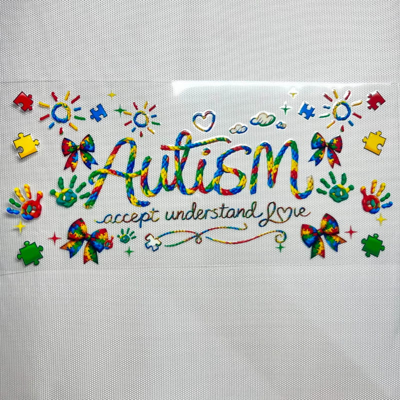 16oz UVDTF Cup Wraps, Autism