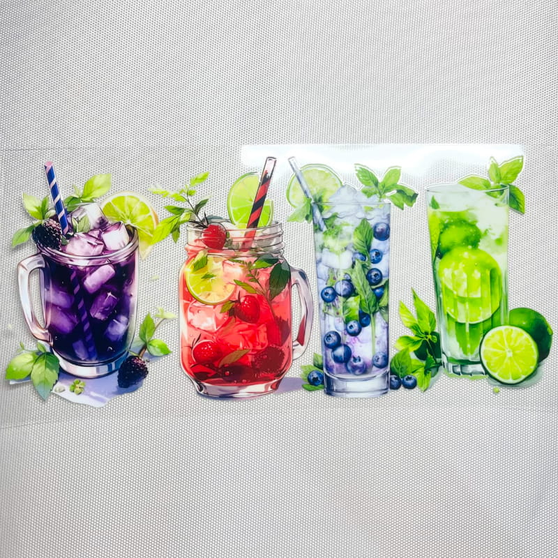 16oz UVDTF Cup Wraps, Drinking, Summer Vibes