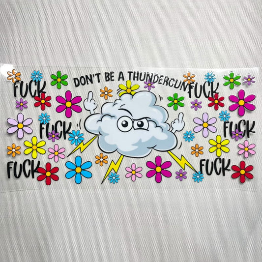 16oz UVDTF Cup Wraps, Bad Words & Fuck & Middle Finger