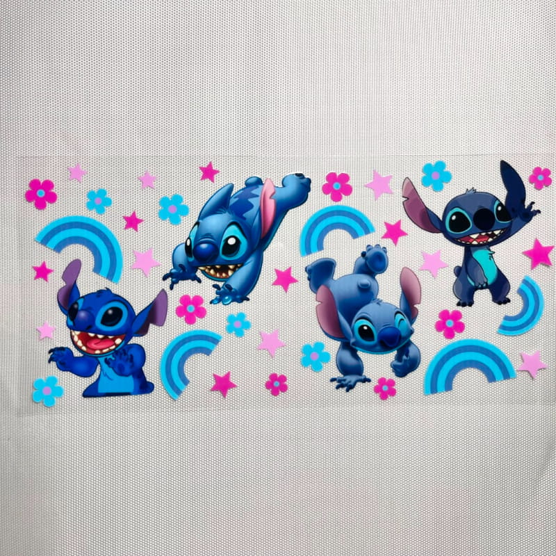 16oz UVDTF Cup Wraps, Cartoon ,Stitch