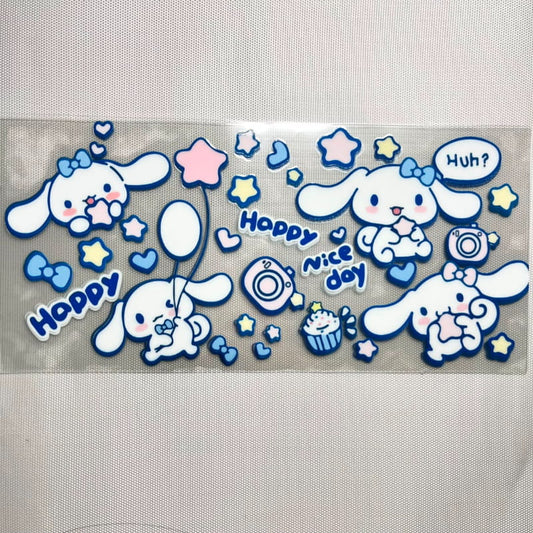 16oz UVDTF Cup Wraps, Cartoon Sanrio ,Cinnamoroll
