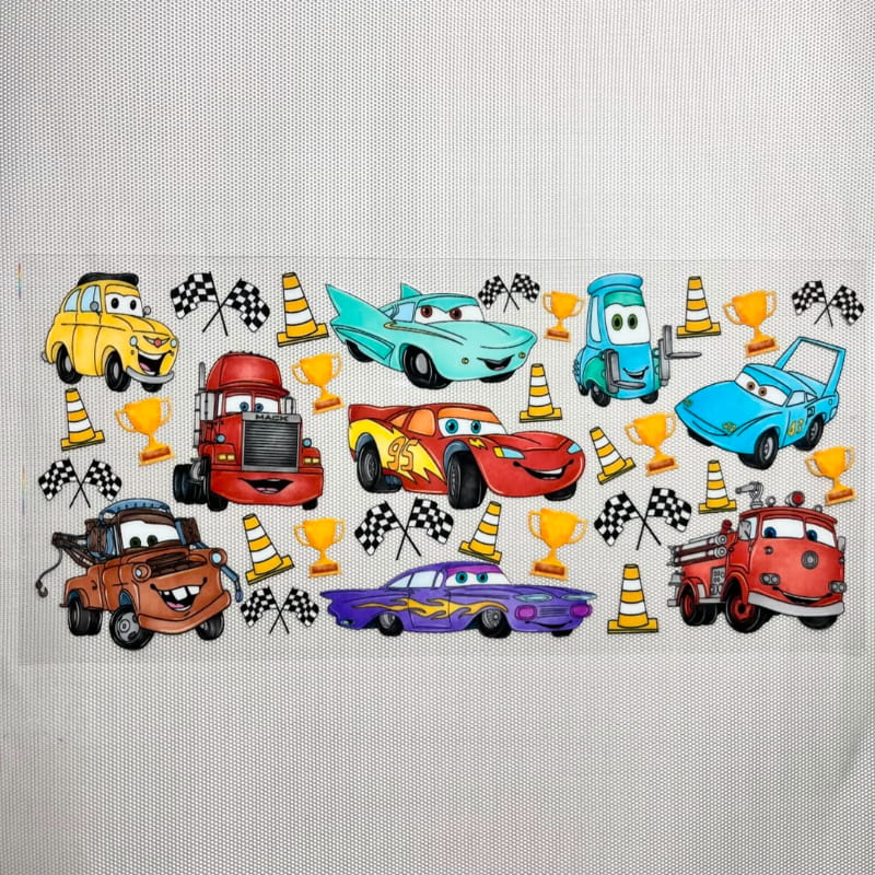 16oz UVDTF Cup Wraps, Cars, Cartoon