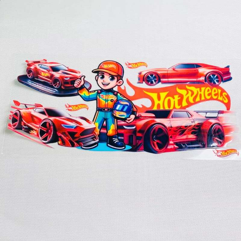 16oz UVDTF Cup Wraps, Cartoon, Hotwheels
