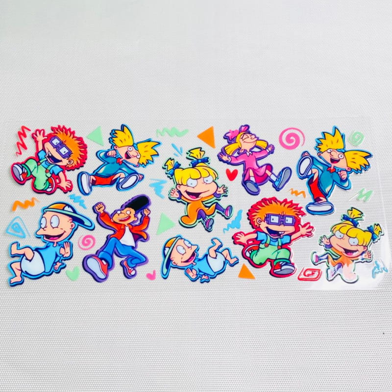 16oz UVDTF Cup Wraps ,Cartoon ,Rugrats