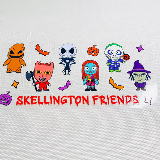 16oz UVDTF Cup Wraps, Halloween, Horroible, Jack And Sally