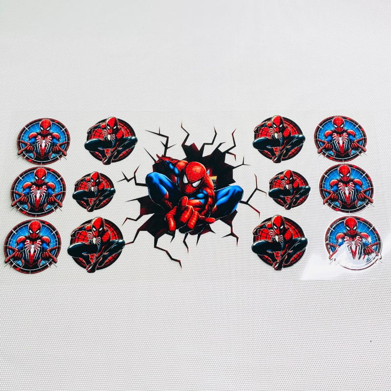 16oz UVDTF Cup Wraps ,Cartoon,Spiderman