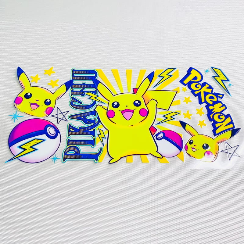 16oz UVDTF Cup Wraps,Japanese Anime, Pokemon