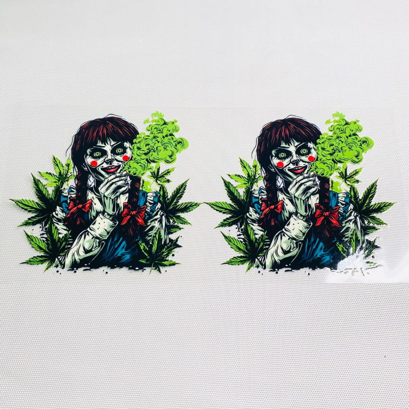 16oz UVDTF Cup Wraps, Horroible, Spooky Vibes, Tobacco, 420