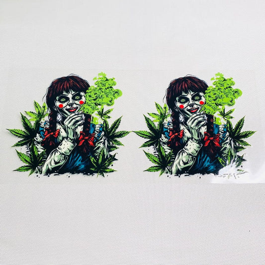 16oz UVDTF Cup Wraps, Horroible, Spooky Vibes, Tobacco, 420