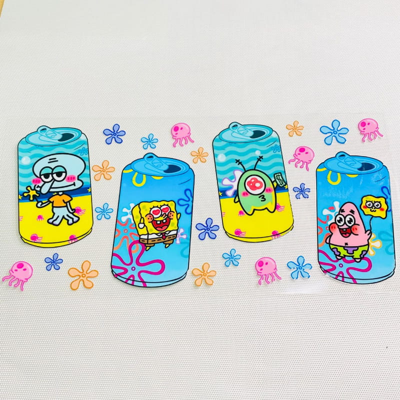 16oz UVDTF Cup Wraps,Cartoon ,Sponge Bob