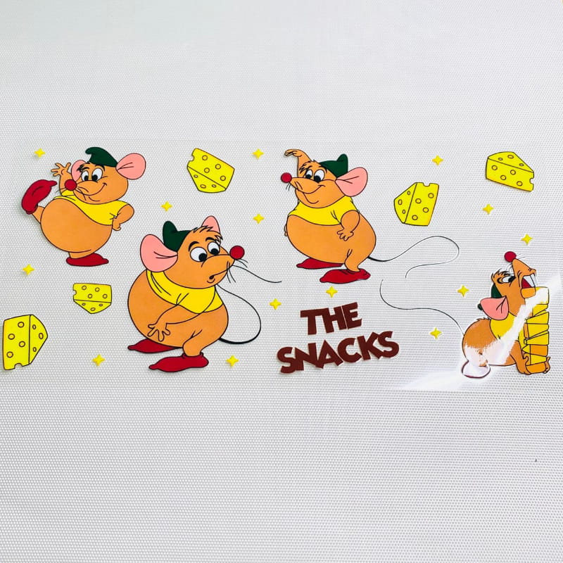 16oz UVDTF Cup Wraps,Cartoon ,Gus Gus mouse