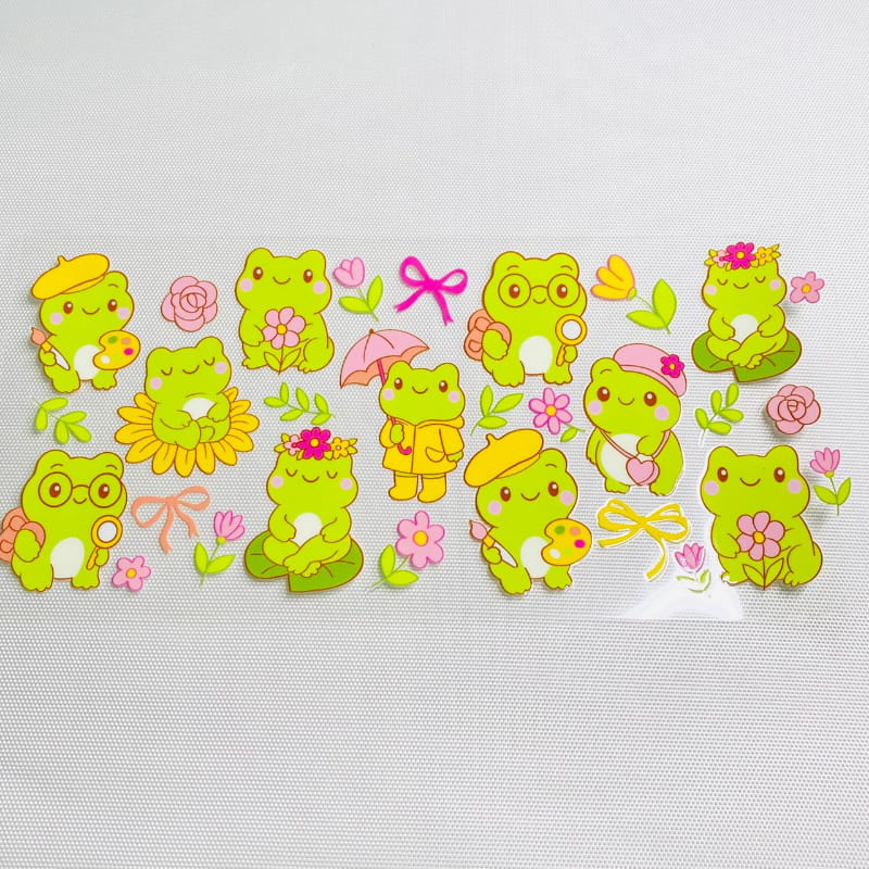16oz UVDTF Cup Wraps, Cartoon ,Frog