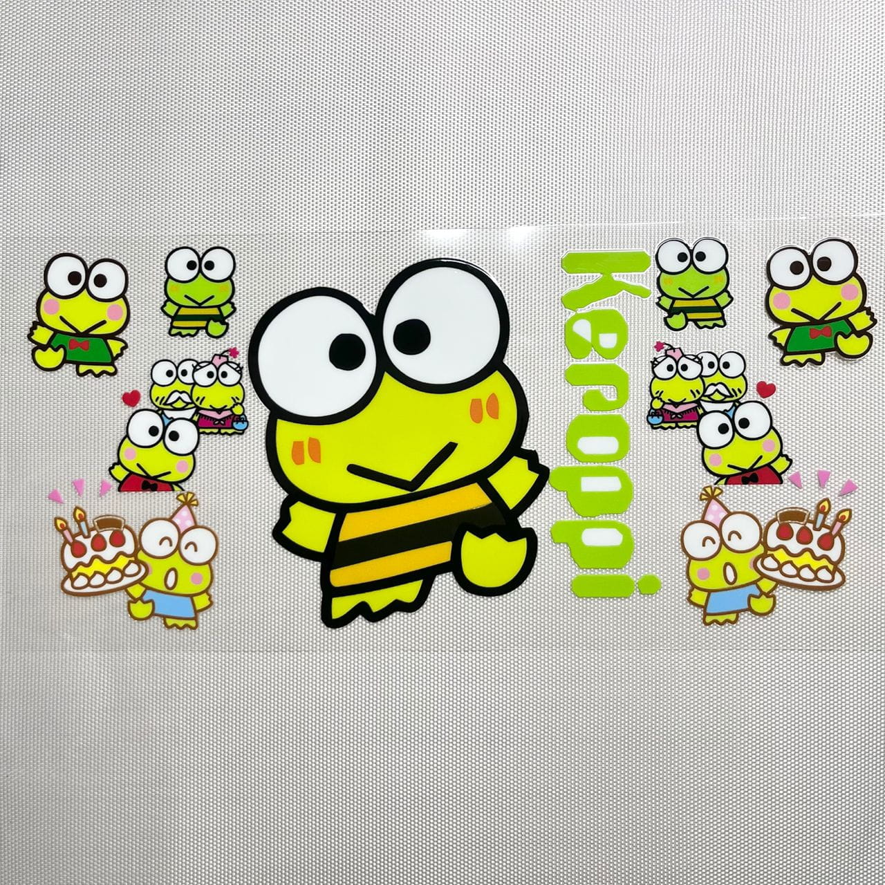 16oz UVDTF Cup Wraps,Cartoon , Sanrio ,Keroppi, Frog