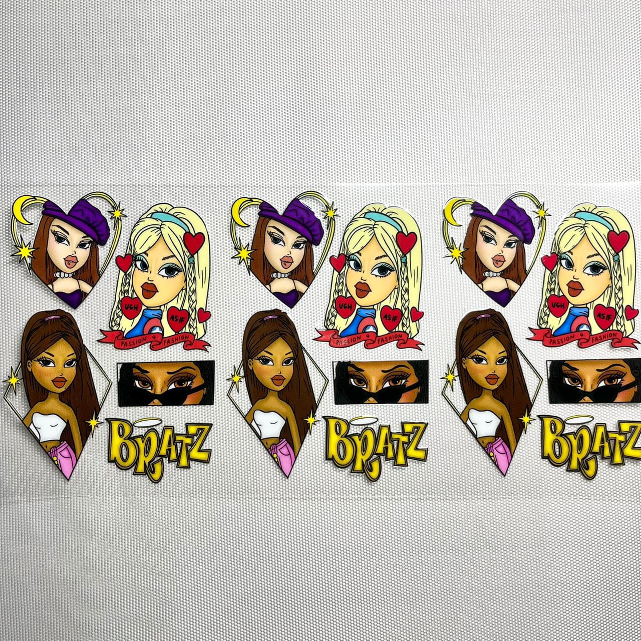 16oz UVDTF Cup Wraps, Cartoon , Bratz