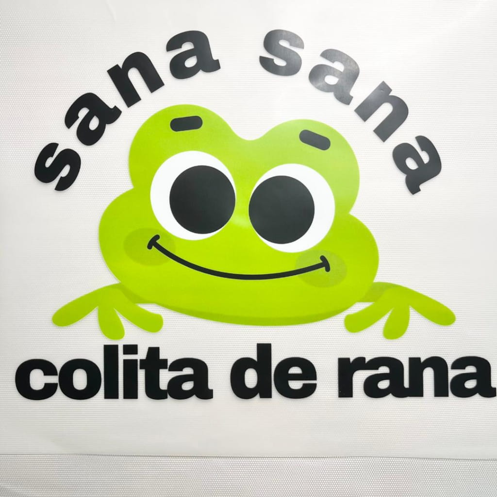 10inch Size DTF Heat Transfer , Spanish Words & Frog