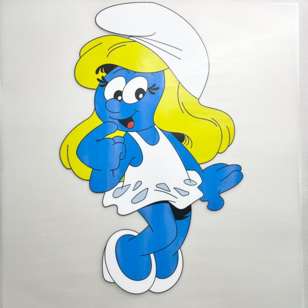 10inch Size DTF Heat Transfer , Cartoon ,The Smurfs