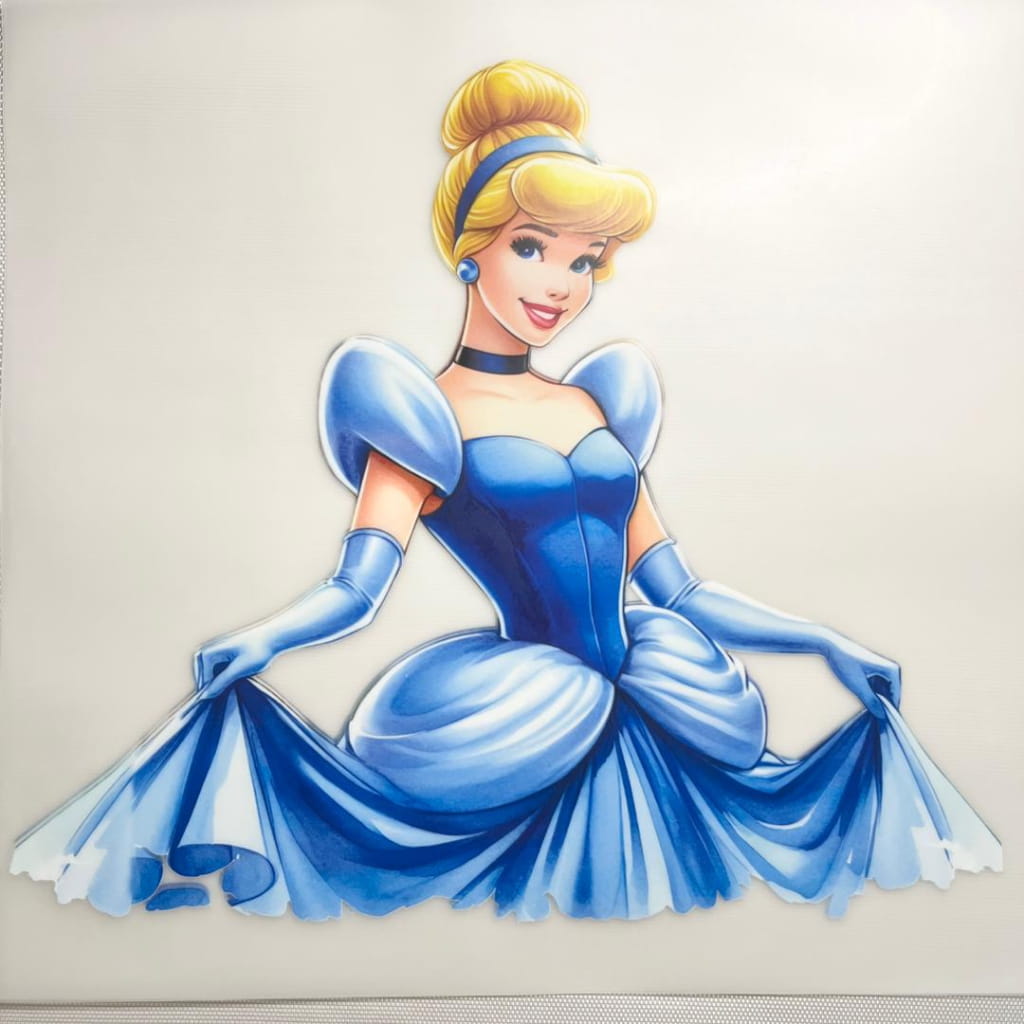 10inch Size DTF Heat Transfer ,Cartoon ,Princess ,Cinderella