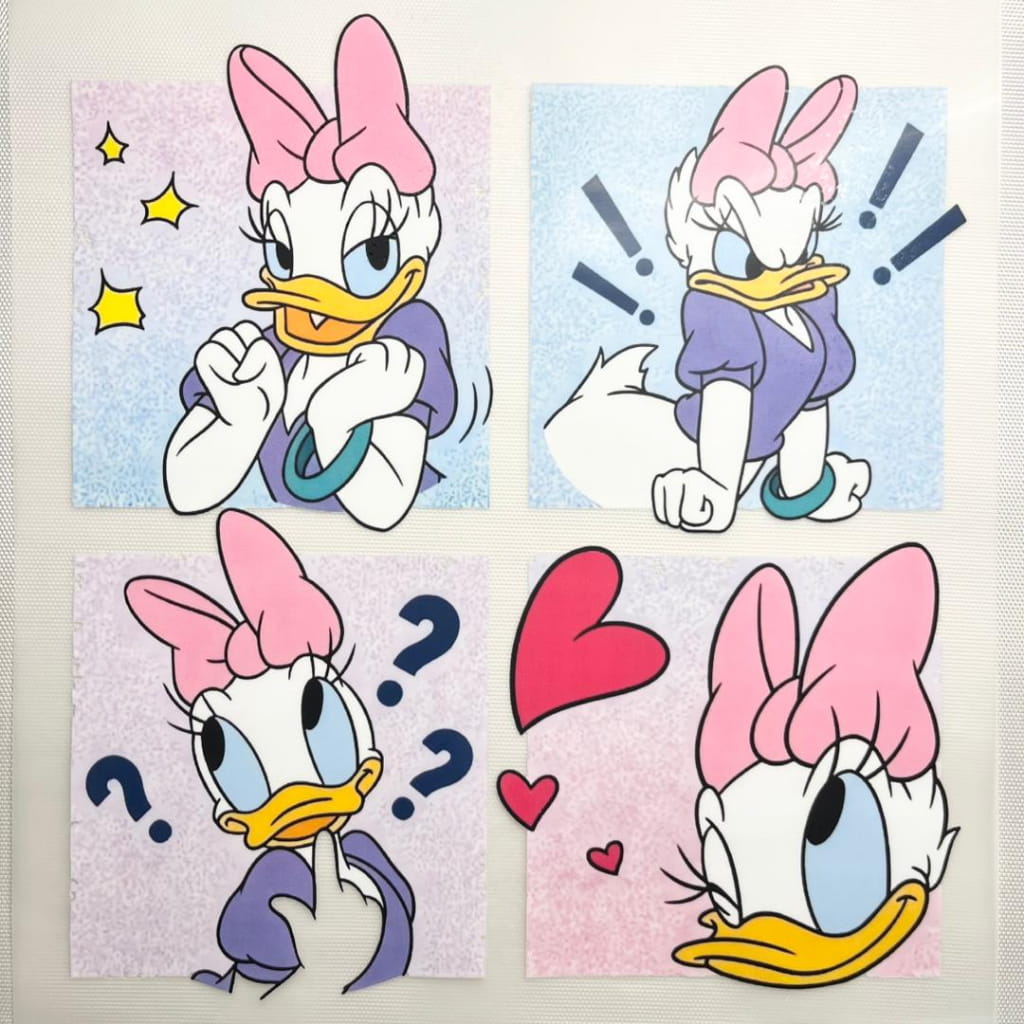 10inch Size DTF Heat Transfer ,Cartoon, Daisy