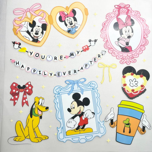 10inch Size DTF Heat Transfer ,Cartoon , Micky & Minnie
