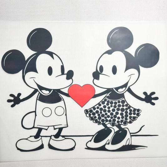 10inch Size DTF Heat Transfer ,Cartoon ,Micky & Minnie