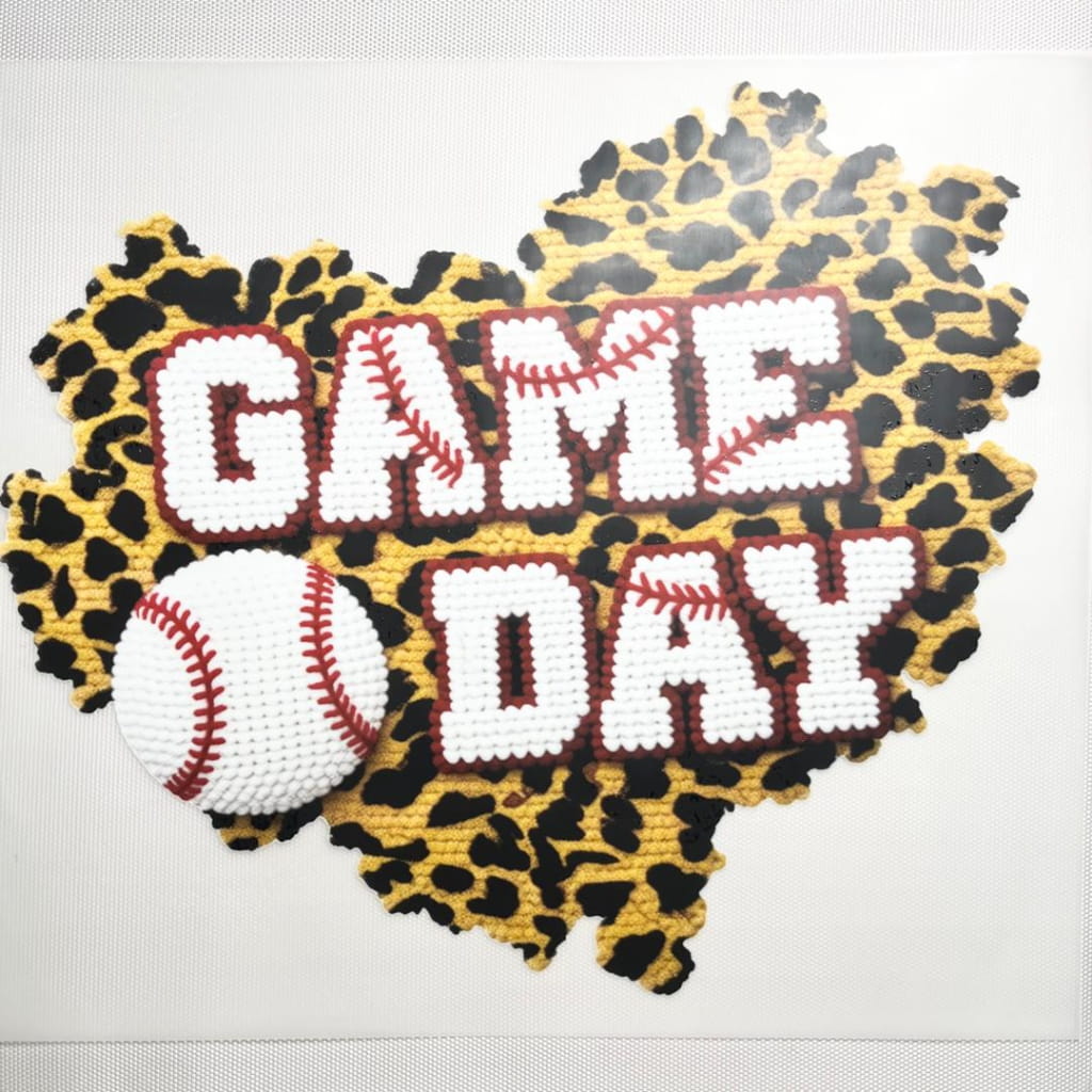 10inch Size DTF Heat Transfer ,Baseball Game Day