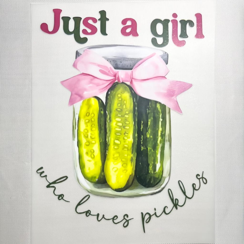 10inch Size DTF Heat Transfer ,Pickle & Cucumber