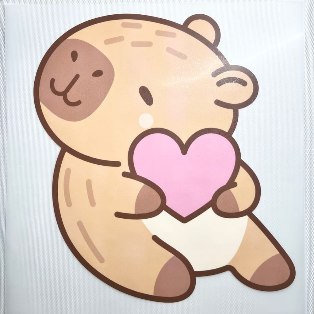 10inch Size DTF Heat Transfer ,Cartoon,Capybara