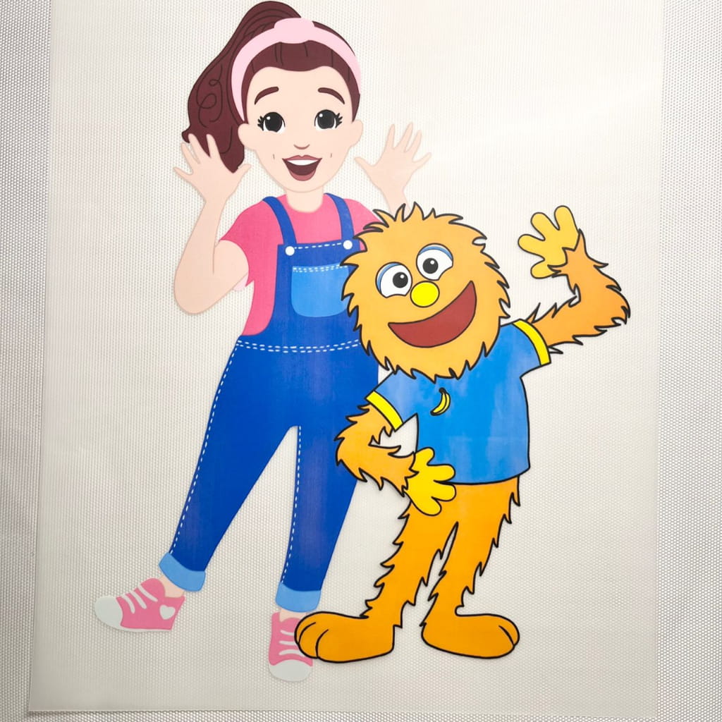 10inch Size DTF Heat Transfer ,Cartoon,Ms Racheal