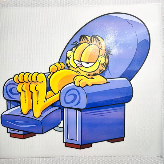 10inch Size DTF Heat Transfer , Cartoon ,Garfield