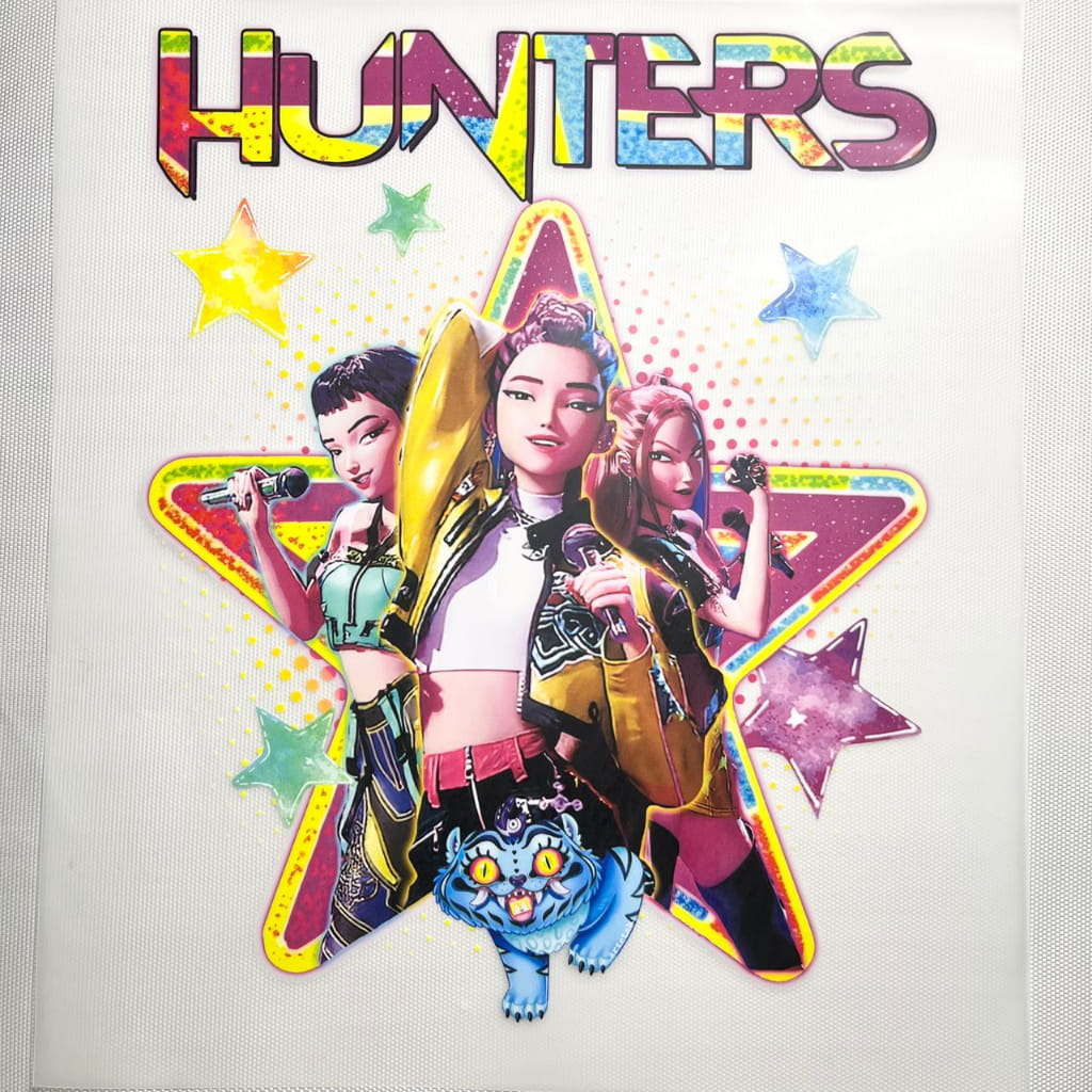 10inch Size DTF Heat Transfer , Kpop