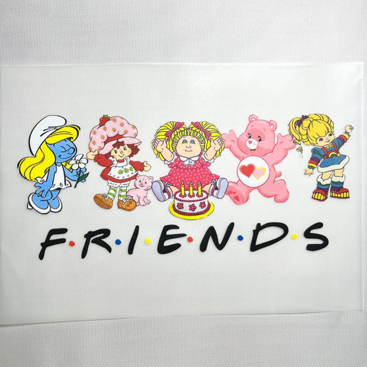 10inch Size DTF Heat Transfer ,Cartoon ,Strawberry Shortcake & Care Bears & Rainbow Brite & The Smurfs
