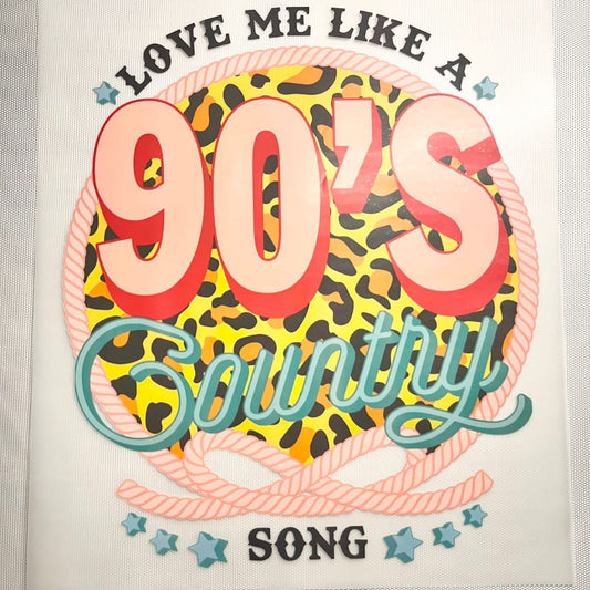10inch Size DTF Heat Transfer ,90's cowboy