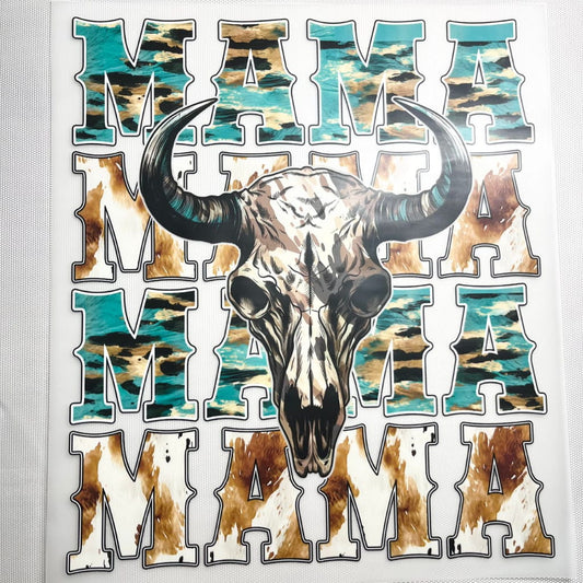 10inch Size DTF Heat Transfer ,Mama Cow ,Mother & Mom