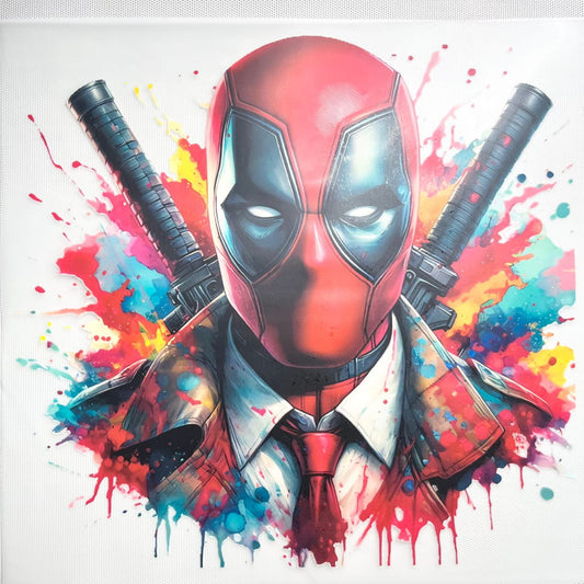 10inch Size DTF Heat Transfer ,Cartoon ,Hero ,Deadpool
