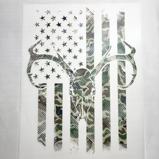 10inch Size DTF Heat Transfer ,Hunting ,Deer