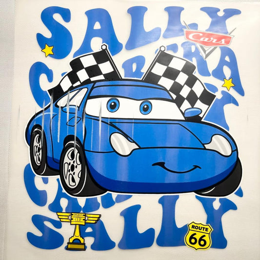 10inch Size DTF Heat Transfer ,Cartoon , Cars, Sally