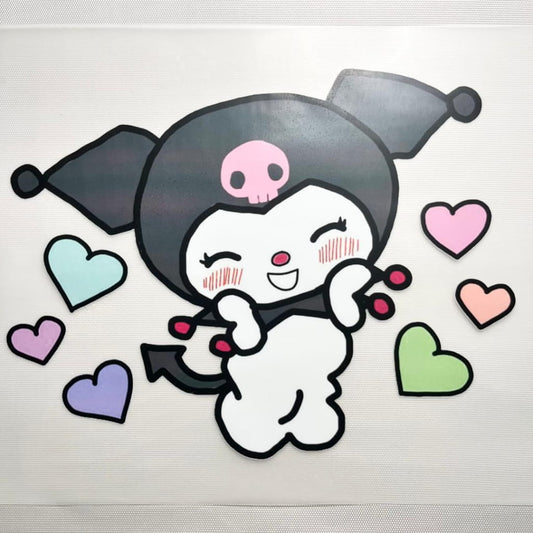 10inch Size DTF Heat Transfer ,Cartoon ,Sanrio ,Kuromi
