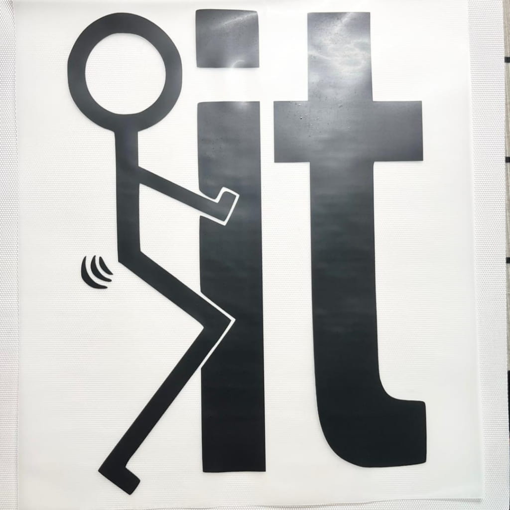 10inch Size DTF Heat Transfer, Bad Words