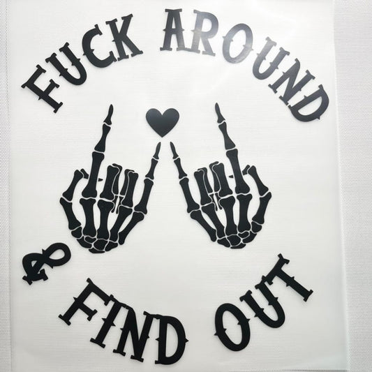 10inch Size DTF Heat Transfer ,Bad Words
