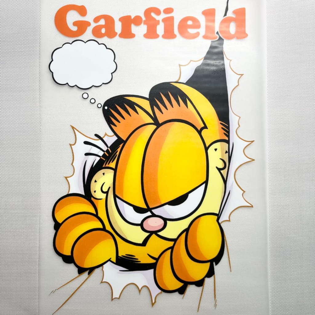 10inch Size DTF Heat Transfer , Cartoon ,Garfield