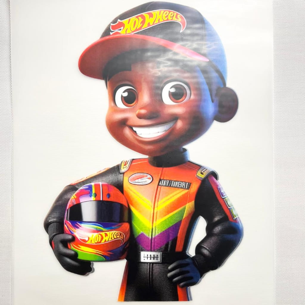 10inch Size DTF Heat Transfer ,Cartoon ,Cars, Hot Wheels