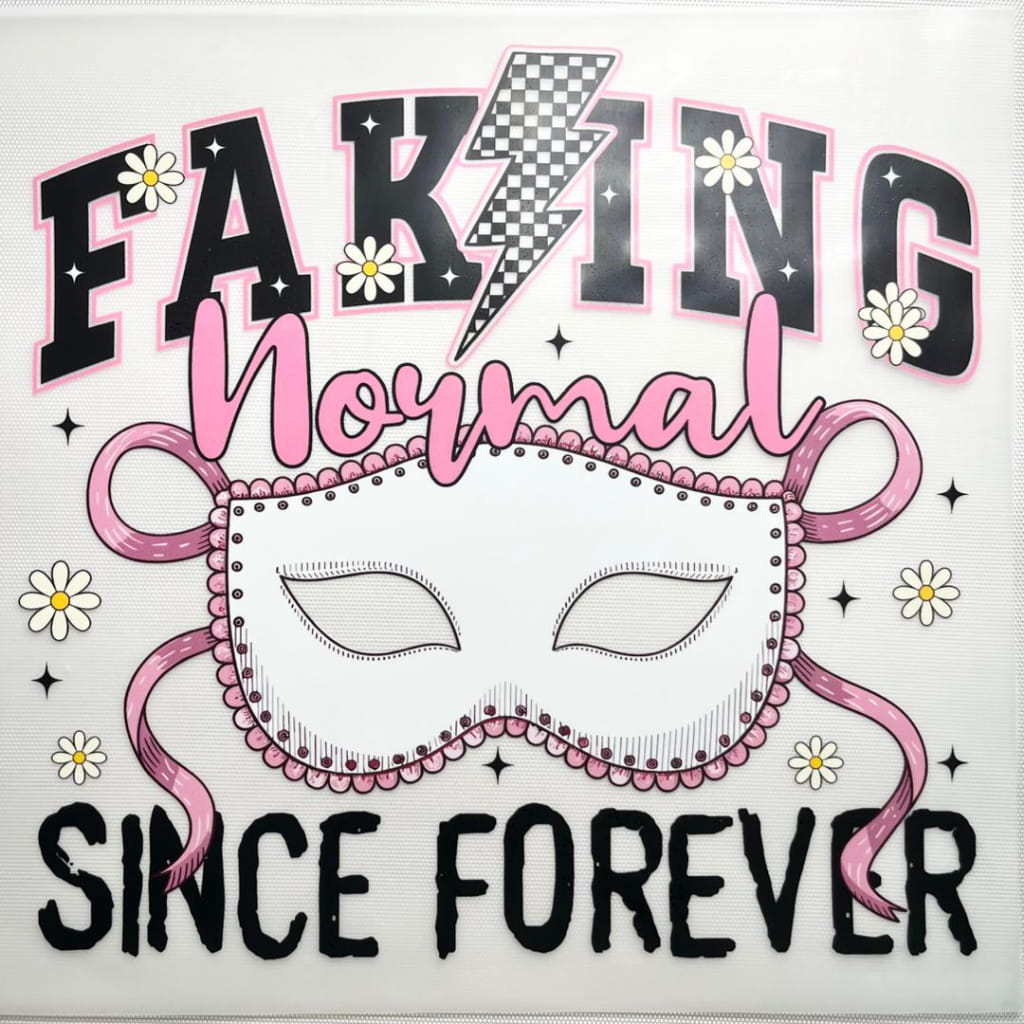 10inch Size DTF Heat Transfer ,Words & Mask